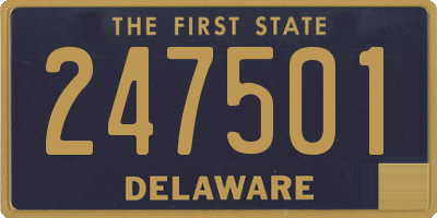DE license plate 247501