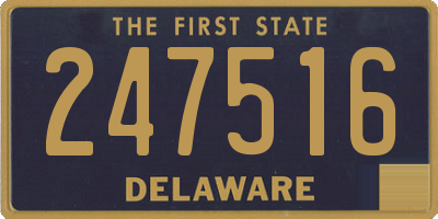 DE license plate 247516