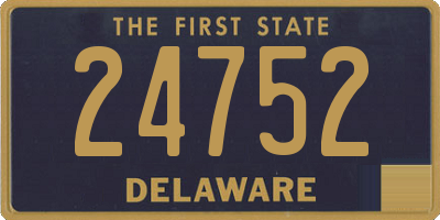 DE license plate 24752