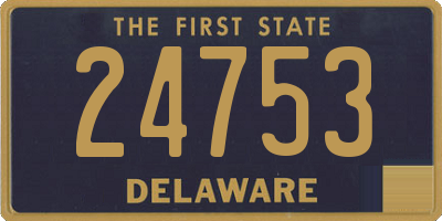 DE license plate 24753