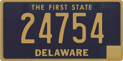 DE license plate 24754