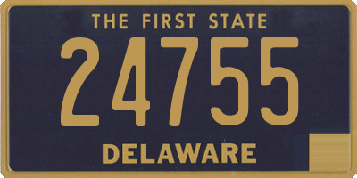 DE license plate 24755