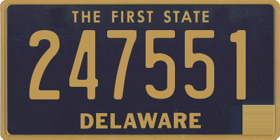 DE license plate 247551