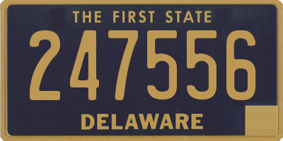 DE license plate 247556