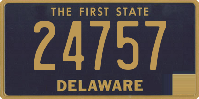 DE license plate 24757