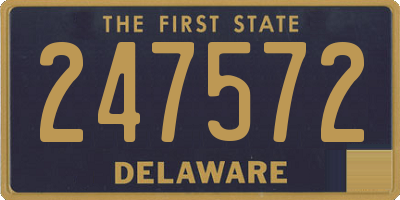DE license plate 247572