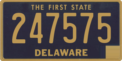 DE license plate 247575
