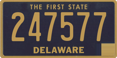 DE license plate 247577