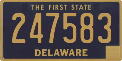DE license plate 247583