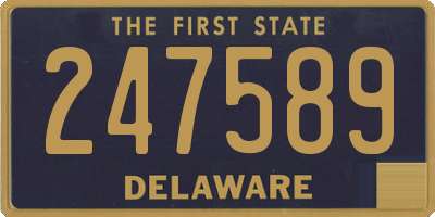 DE license plate 247589