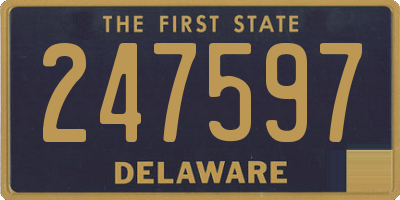 DE license plate 247597