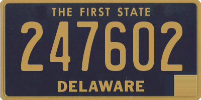 DE license plate 247602