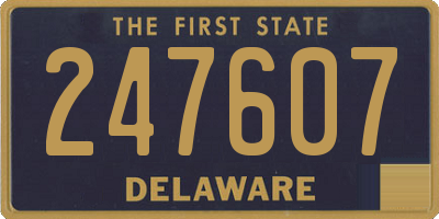 DE license plate 247607