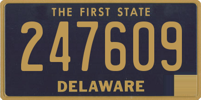DE license plate 247609