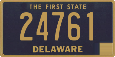 DE license plate 24761