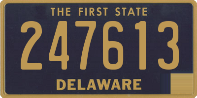 DE license plate 247613