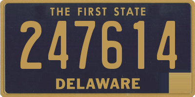 DE license plate 247614