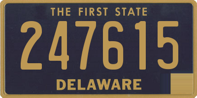 DE license plate 247615