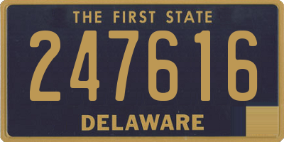 DE license plate 247616