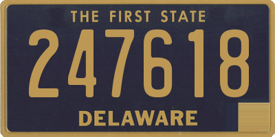 DE license plate 247618
