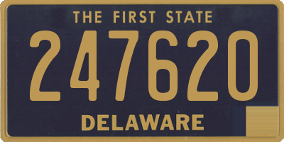 DE license plate 247620