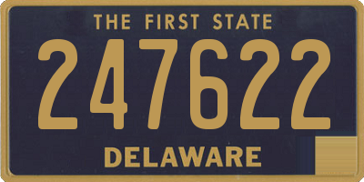 DE license plate 247622