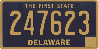 DE license plate 247623