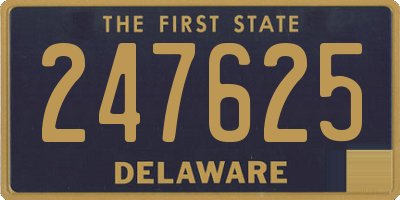 DE license plate 247625