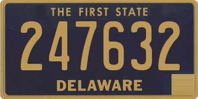 DE license plate 247632