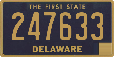 DE license plate 247633