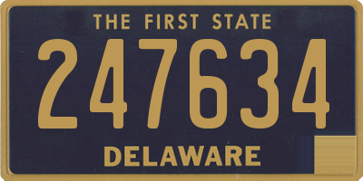 DE license plate 247634