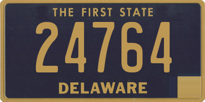 DE license plate 24764