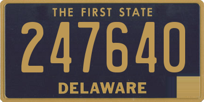 DE license plate 247640