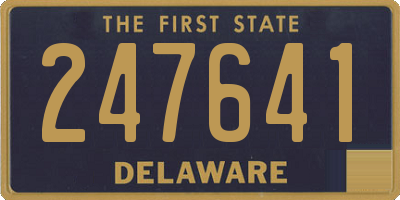 DE license plate 247641