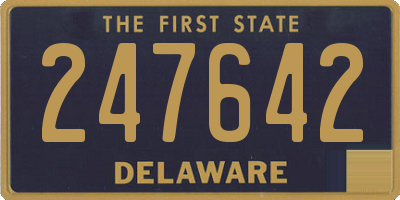 DE license plate 247642
