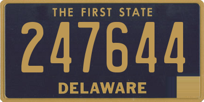 DE license plate 247644