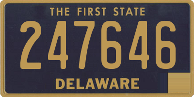 DE license plate 247646