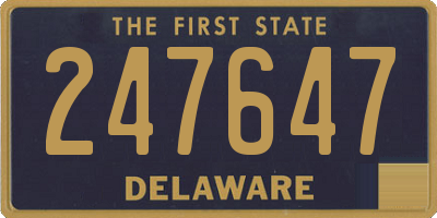 DE license plate 247647