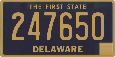 DE license plate 247650