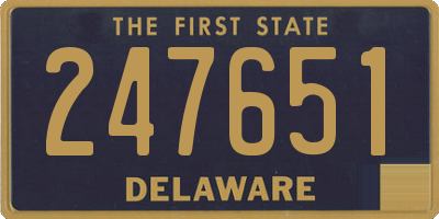 DE license plate 247651