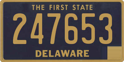 DE license plate 247653