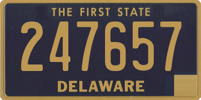 DE license plate 247657