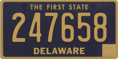 DE license plate 247658