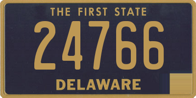 DE license plate 24766