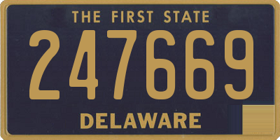 DE license plate 247669