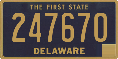 DE license plate 247670