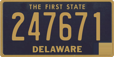 DE license plate 247671