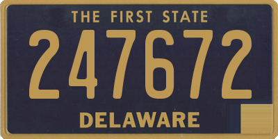 DE license plate 247672