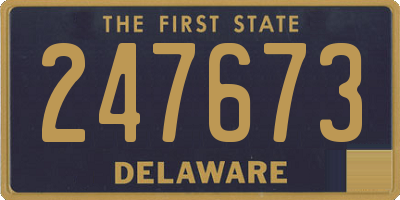 DE license plate 247673