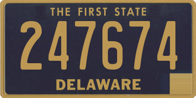DE license plate 247674